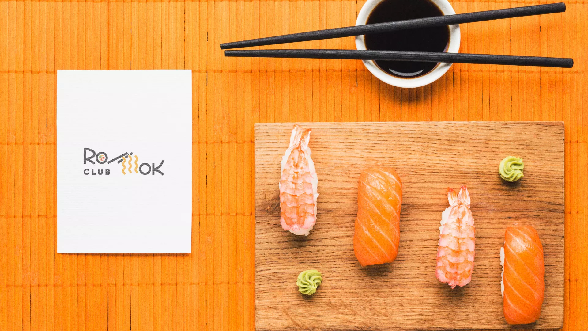 Создание логотипа суши-бара «Roll Wok Club» в Артёмовске